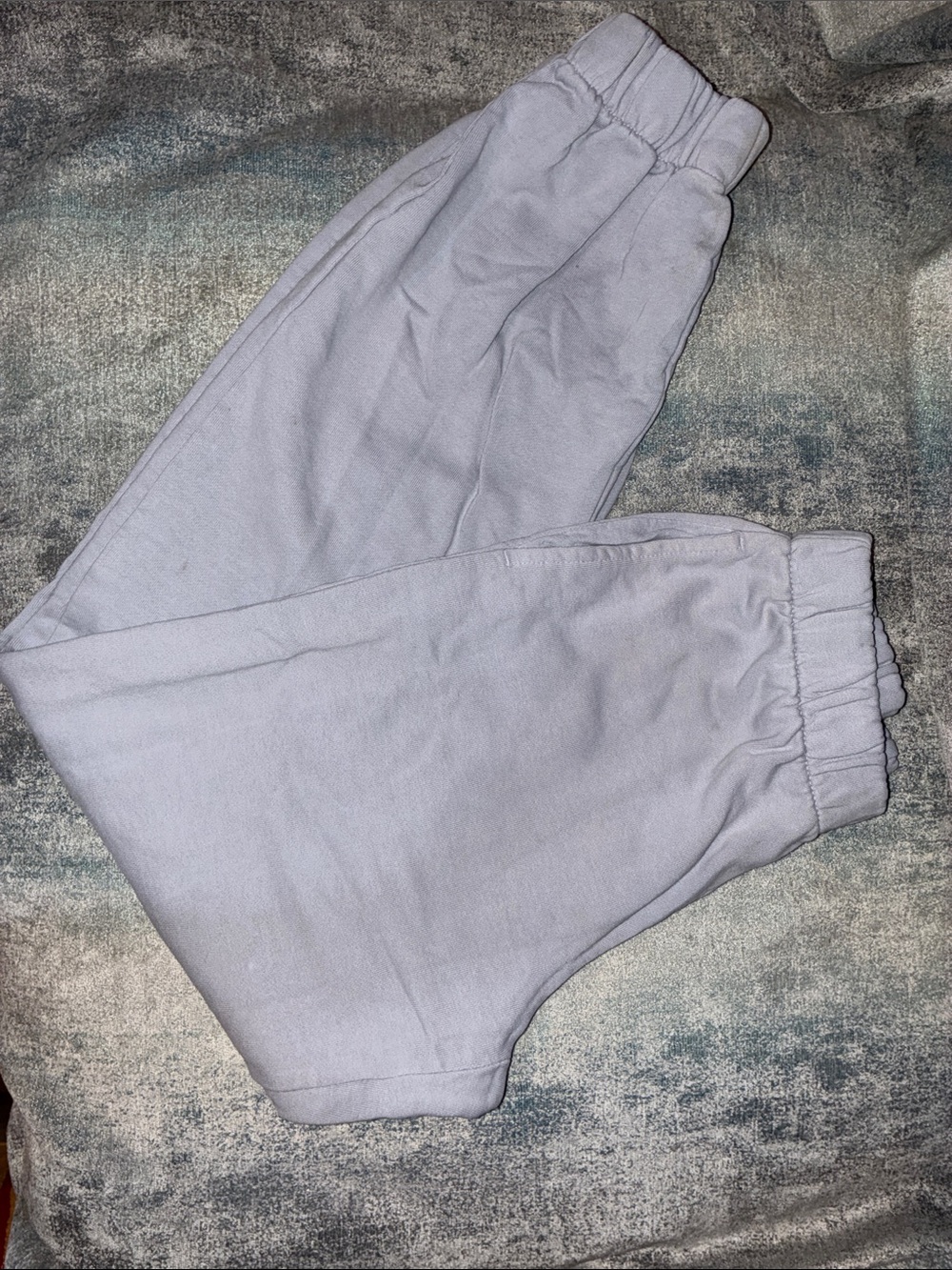 Brandy Melville Light Gray Elastic Cuff Sweatpants